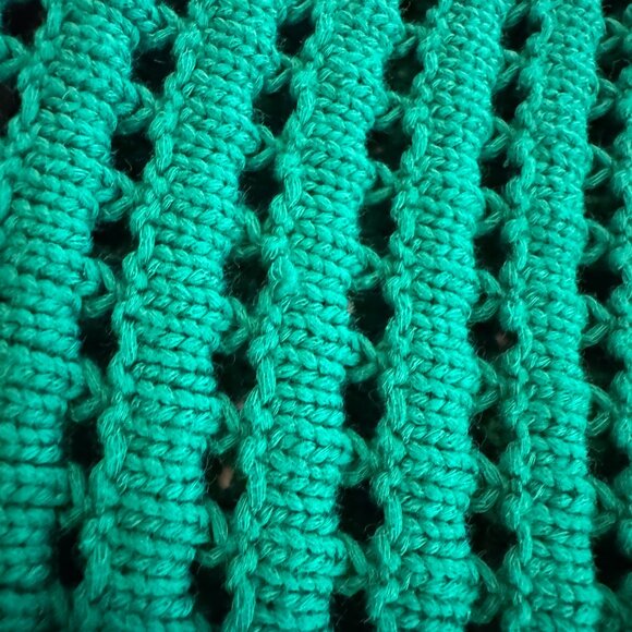 Lululemon Cotton Crochet Mesh Relaxed-Fit Cardigan Green - Picture 9 of 9